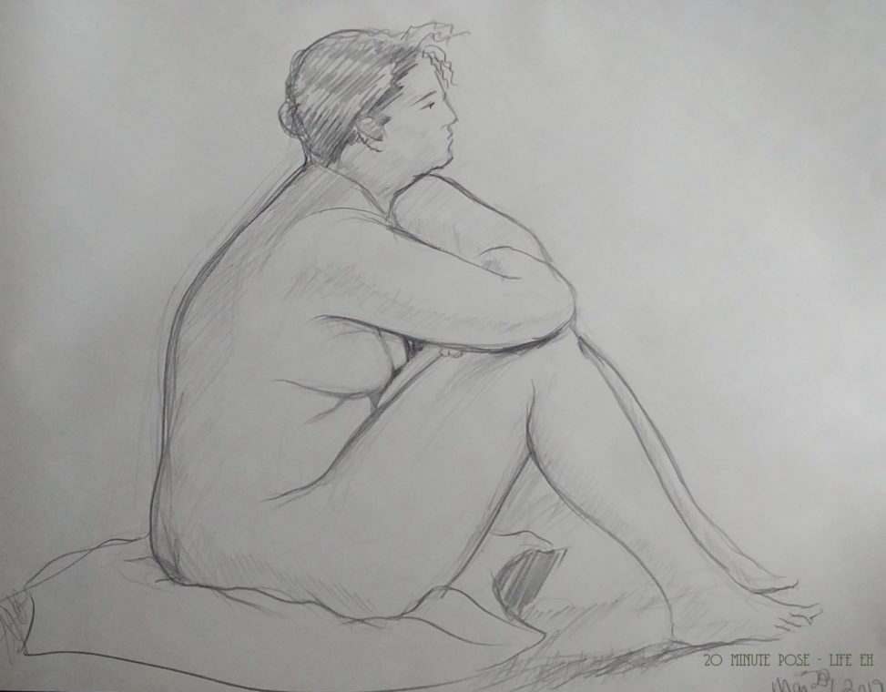 20 minute pose - life eh Life drawing